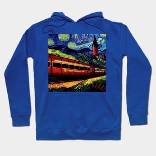 Starry Night Wizarding Express Train Hoodie